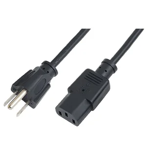LogiLink NEMA5-15P - IEC 60320-1 (C13), 1.8m Czarny 1,8 m C13 panel - Kable komputerowe i do monitorów - miniaturka - grafika 1