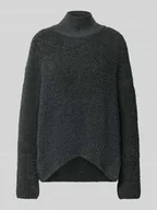 Swetry damskie - Sweter z dzianiny o kroju regular fit z mieszanki wełny i wełny z alpaki - miniaturka - grafika 1