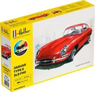 Kolekcjonerskie modele pojazdów - Heller HELLER  Jaguar Type E 3L8 FHC - Starter Set 56709 - miniaturka - grafika 1