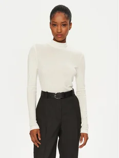 Calvin Klein Golf K20K208047 Écru Slim Fit - Swetry damskie - miniaturka - grafika 1