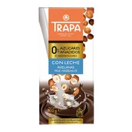 Zdrowa żywność - Czekolada mleczna z orzechami laskowymi bez dodatku cukru bezglutenowa 100g - miniaturka - grafika 1