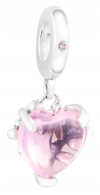 Charms Rodzinne drzewo różowe serce family srebro s925