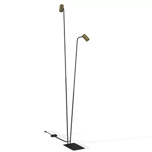 Nowodvorski Lampa podłogowa stojąca podwójna MONO 120cm 10W GU10 mosiądz - Lampy stojące - miniaturka - grafika 1
