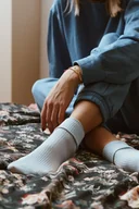 Skarpetki damskie - Skarpety 062-005 Błękitne (Rozmiar 35/37) - miniaturka - grafika 1