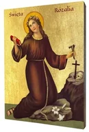 Ikony i obrazy sakralne - Ikona religijna święta Rozalia - miniaturka - grafika 1