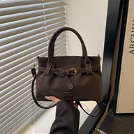 Torebki damskie - TEMU Damska torebka crossbody w stylu vintage, mała torba na ramię, nowy styl 2026, minimalistyczny pojedynczy pasek, zapięcie na zamek błyskawiczny, - miniaturka - grafika 1