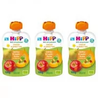 Desery dla dzieci - Hipp Mus owocowo-warzywny po 5. miesiącu jabłka-gruszki-dynia zestaw 3 x 100 g Bio - miniaturka - grafika 1