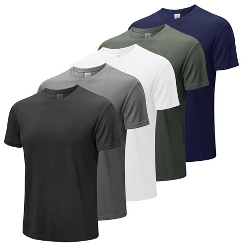 MEETWEE Męski T-Shirt Krótki Rękaw Letni Sport Tshirts Siłownia Fitness Mężczyźni Szybko suche Oddychająca Koszula Treningowa Funkcjonalna Koszula Sportowa