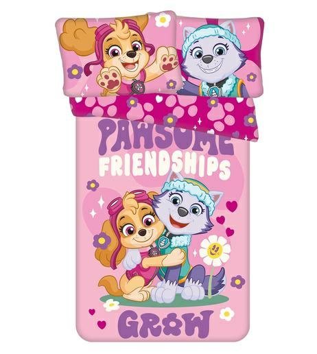 Pościel 100x135 Psi Patrol różowa poszewka 40x60