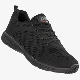 Sneakersy Męskie Buty Sportowe Czarne DK Flaxer S10123 Czarny 44 - Sneakersy męskie - miniaturka - grafika 1