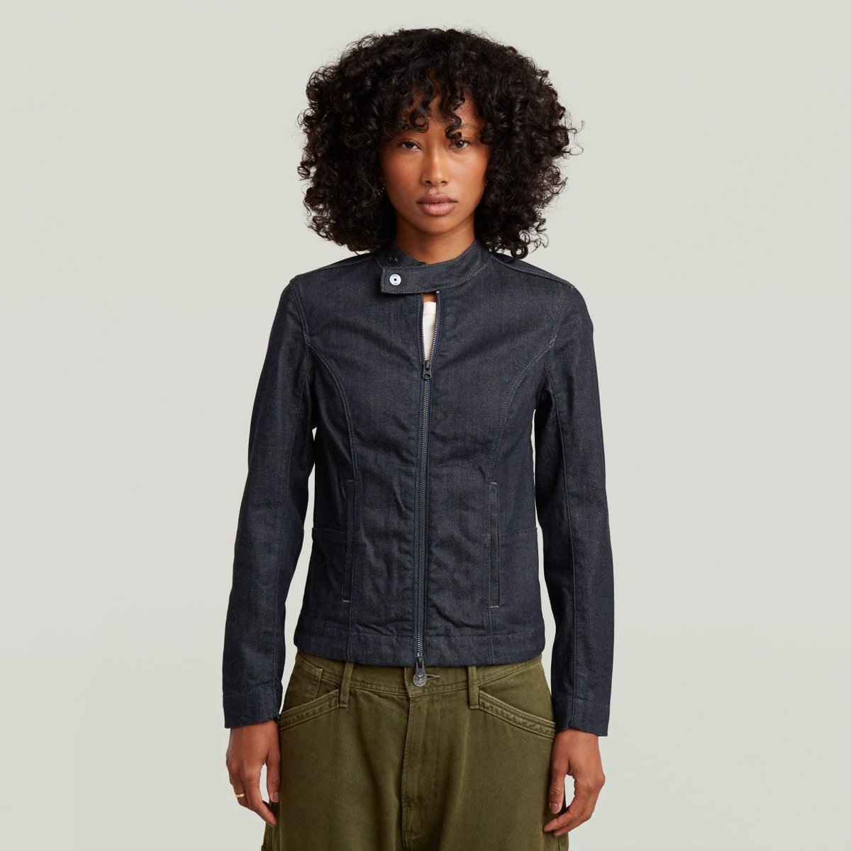 koszule donna g-star d27924-8968 moto dopasowany overshirt 001 raw denim