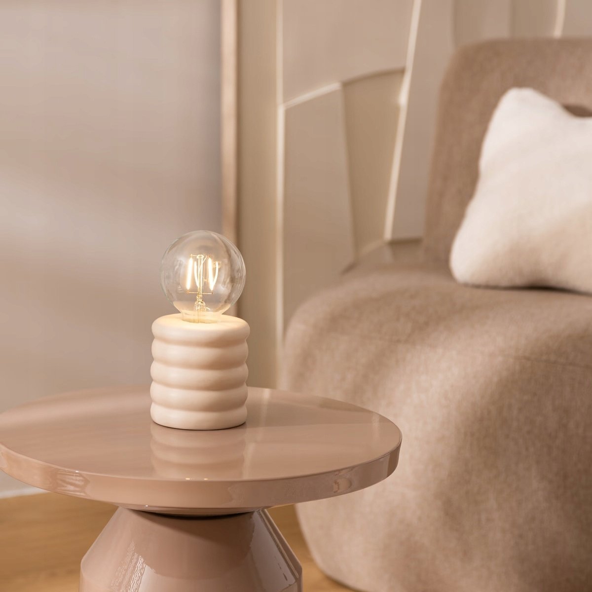 Lampa stołowa Atmosphera Lampa stołowa żarówka PERRY, Ø 9 cm