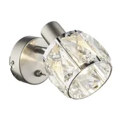 Lampy ścienne - Globo Lighting Oświetlenie Kris Reflektor ścienny Nikiel matowy, 1-punktowy 54356-1 - miniaturka - grafika 1