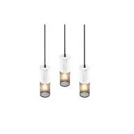 Lampy sufitowe - Czarno-biała lampa wisząca ø 28 cm Tosh – Trio - miniaturka - grafika 1