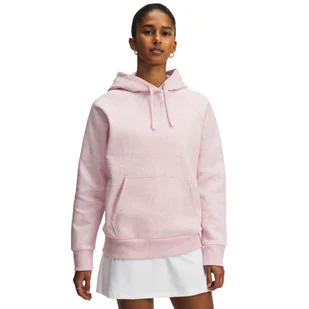Bluza damska Under Armour Rival Fleece Hoodie Prime Pink Light Heather S - Bluzy damskie Bluza damska Under Armour Rival Fleece Hoodie Prime Pink Light Heather S - Bluzy damskie - miniaturka - grafika 1