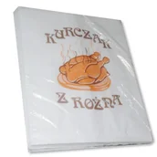 Opakowania gastronomiczne - Opakowanie papierowe foliowane na kurczaka 100szt - miniaturka - grafika 1