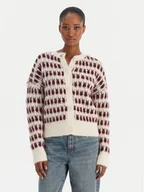 Swetry damskie - Vero Moda Kardigan Lisa 10336622 Beżowy Regular Fit - miniaturka - grafika 1