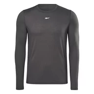Koszulki męskie - Reebok Męska koszulka z długim rękawem, niebieska, XS, NIEBIESKI, XS - miniaturka - grafika 1