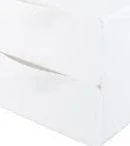 Przyborniki na biurko - Przybornik nabiurkowy 2 - komorowy biały - miniaturka - grafika 1