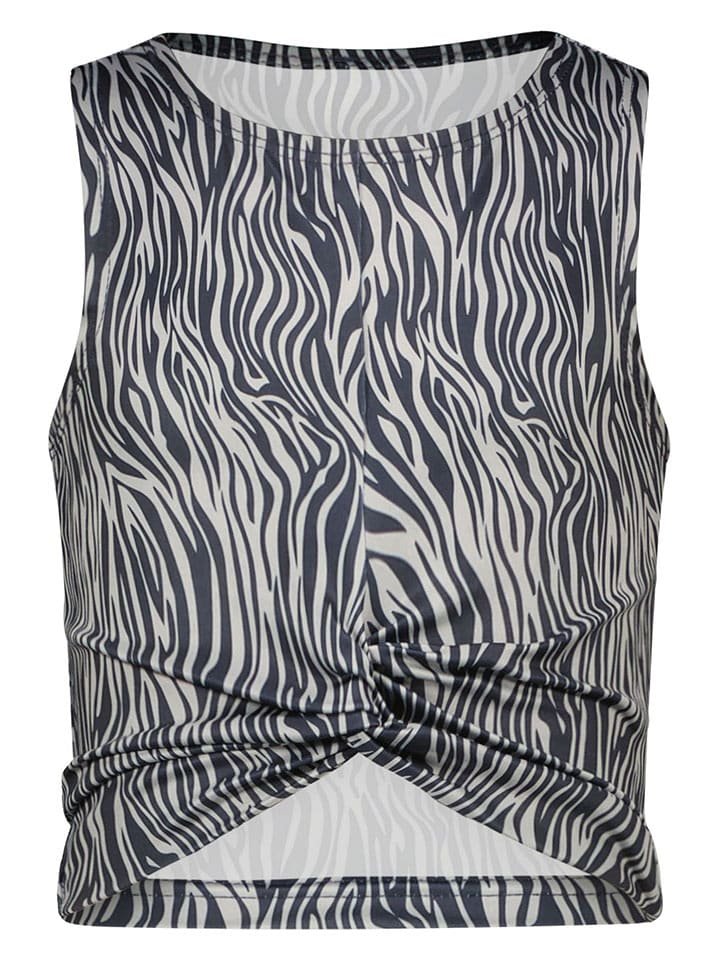 B.Nosy Top sportowy w kolorze czarno-białym