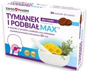 Przeziębienie i grypa - SWISSPHARM SP. Z O.O. SP.K. Tymianek i Podbiał Max bez cukru 24 pastylki do ssania 3653261 - miniaturka - grafika 1