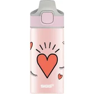 Shakery i bidony sportowe - Sigg Unisex Młodzieżowa butelka na wodę, różowa, 0,4 - miniaturka - grafika 1