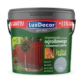 Farby i impregnaty do drewna - LuxDecor Impregnat do drewna ogrodowego i betonowych płotów szary 4,5 l + 11% GRATIS - miniaturka - grafika 1