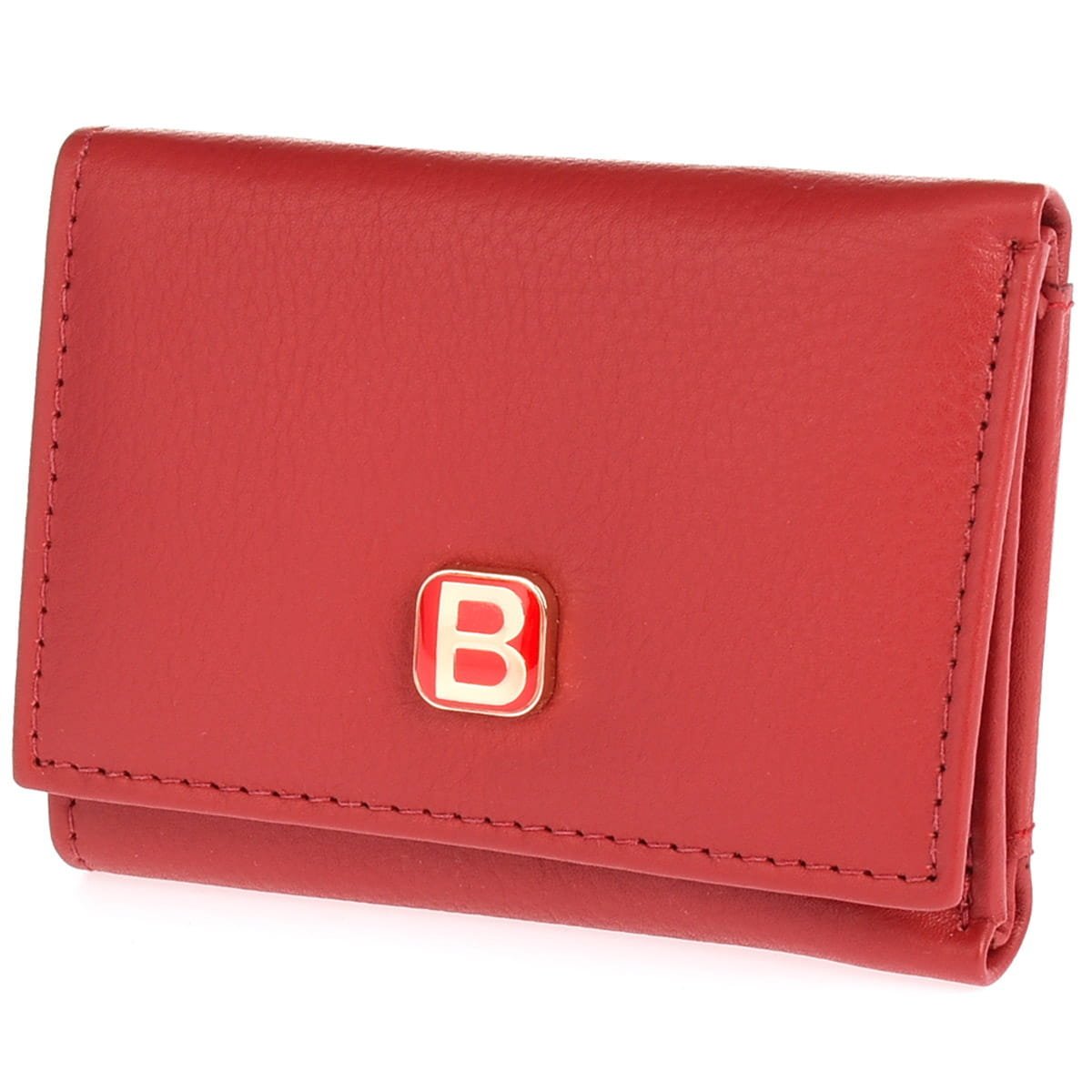 Mała Portmonetka Z Podwójną Przegrodą Bellugio - Czerwona