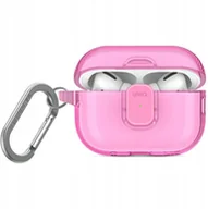 Akcesoria do słuchawek - Etui UNIQ Glase Pro do Apple AirPods Pro 2 Lock Case różowy - miniaturka - grafika 1
