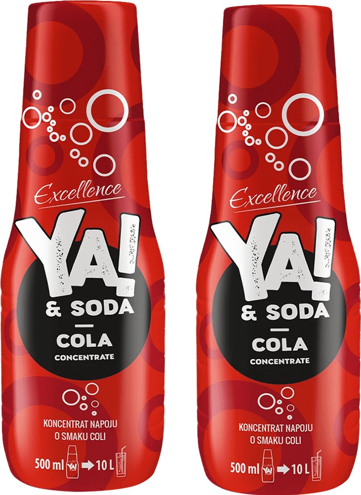 2x SYROP YA!&SODA COLA CLASSIC KONCENTRAT DO SATURATORA 500ml