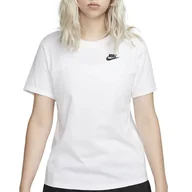 Koszulki sportowe damskie - Koszulka Nike Sportswear Club Essentials DX7902-100 - białe - miniaturka - grafika 1