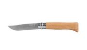 Akcesoria turystyczne - Opinel N 08 Stainless Steel Oak Wood Handle nóż, beżowy, One Size 002021 - miniaturka - grafika 1