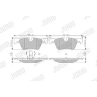 Klocki hamulcowe - Klocki hamulcowe - komplet JURID 573401J - miniaturka - grafika 1