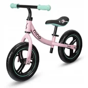Rowerki biegowe - Rowerek biegowy Bergen Nino Lekki Bezpieczny Różowo-Zielony - miniaturka - grafika 1