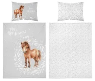 Pościel dla dzieci - Pościel bawełniana dziecięca 100x135 5137b konik - miniaturka - grafika 1