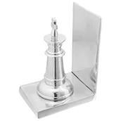 Podpórki do książek - vidaXL Podpórka do książek Zestaw 2 szt. Srebrna Aluminium - miniaturka - grafika 1