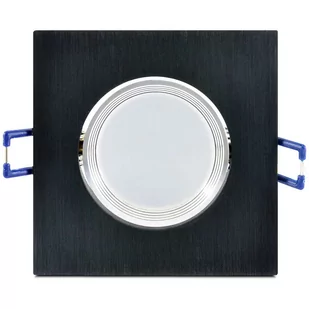 Polux Oczko Lampa sufitowa MOON 301857 aluminiowa OPRAWA LED 6W IP40 kwadratowy - Lampy sufitowe - miniaturka - grafika 1