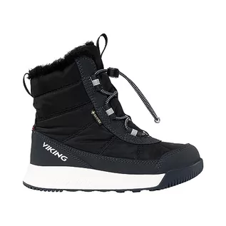 Buty dla dziewczynek - Viking Buty dziecięce Aery Warm GTX Sl Snow Boot, uniseks, Black Charcoal, 34 EU - grafika 1