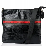 Torebki damskie - Sportowa Torebka Listonoszka Monnari Czarna - miniaturka - grafika 1