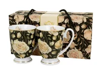 Kubki - Komplet 2 kubków Royal English Roses Black 320 ml - miniaturka - grafika 1