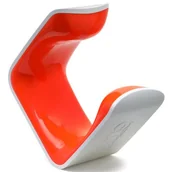 Wieszaki na rower - Wieszak rowerowy HORNIT Clug MTB XL Biało-pomarańczowy - miniaturka - grafika 1