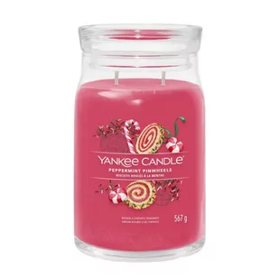 Yankee Candle Świeca zapachowa Peppermint Pinwheels duża - Świece - miniaturka - grafika 1