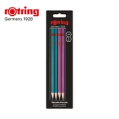 Ołówki - Rotring OLOWEK HB ROT METALC NCILS B/C OP4SZT 20946-uniw - miniaturka - grafika 1