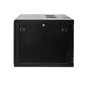 Szafy rack - SZAFA WISZĄCA BOCK 19" 9U/600MM DRZWI PEŁNE, OTWIERANE BOKI RAL 9005 BOCK-019-090-600-DP-C - miniaturka - grafika 1