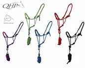 Kantary dla koni - Kantar sznurkowy + uwiąz - QHP - miniaturka - grafika 1