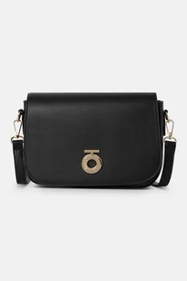 Klasyczna listonoszka Nobo z klapką czarna - Torebki damskie - miniaturka - grafika 1