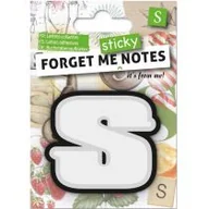 Zakładki do książek - IF Forget me sticky notes kart samoprzylepne litera S - miniaturka - grafika 1