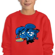 Bluzy dla dziewczynek - Bluza Dziecięca Czerwona Emo Cosmo&Wanda Mix Wiele Wzorów -164 Cm (14-15) - miniaturka - grafika 1