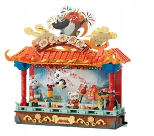 KLOCKI KUNG FU PANDA PANTASY OŚWIETLONY TEATR 86514 PREZENT ZABAWA - Klocki - miniaturka - grafika 1