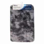 Dywaniki łazienkowe - Dywanik łazienkowy Shaggy 50 x 80 cm szary Malva - miniaturka - grafika 1